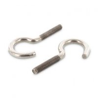 Curved screw hooks