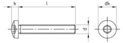DIN 7985 A4 M 1,6X18 TX5 (Pack of 1000)