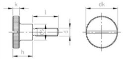 DIN 465  AISI 303  M 6X16 (Pack of 25)