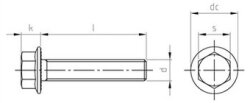 DIN 6921 A2 M 5X10/10 (Pack of 200)