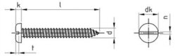 DIN 7971 A2 C 4,2X38 (VPE 500 Stk)
