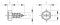 DIN 7976 A2 C 4,8X16 SZ, polyamide-washer 10 mm (Pack of 500)