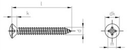 DIN 7983 A2 C 4,8X19 H (Pack of 1000)