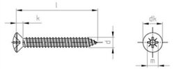 DIN 7983 A4 C 4,8X9,5 Z (Pack of 1000)