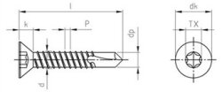 DIN 7504 A2 O 5,5X100 TX25 (Pack of 200)
