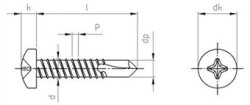 DIN 7504 A4 M 4,8X35 H (Pack of 1000)