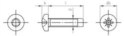 DIN 7500 A2 CE M 5X10 Z (Pack of 500)