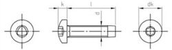 DIN 7500 A2 CE M 4X12 TX20 (Pack of 1000)