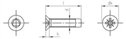 DIN 7500 A2 ME M 3X8 Z (Pack of 1000)