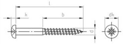 DIN 7996 A2 4,5X70 Z (Pack of 200)