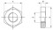 Pipe nuts with thread according to DIN ISO 228