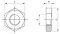 Pipe nuts with thread according to DIN ISO 228