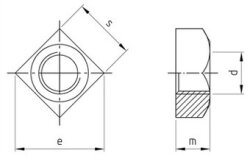 DIN 557 A4-80 M 12 A/F 19 (Pack of 100)