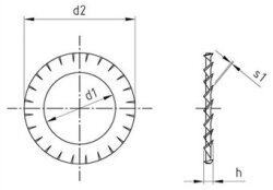 DIN 6798 A2 A 13,0 (Pack of 500)