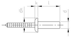 ISO 16585 A2/SSt 4,8X12 (Pack of 500)