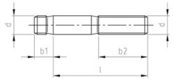 DIN 938 A2 M 14X80 (VPE 50 Stk)