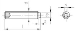 ISO 4028 A2 M 12X20 (Pack of 100)