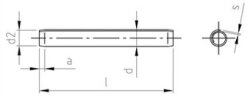 ISO 8750  AISI 301  6X40 (Pack of 250)