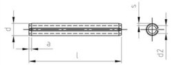 ISO 8752  AISI 301  8X60 (Pack of 250)