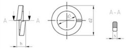 DIN 7980  AISI 301  10 (Pack of 500)