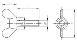 DIN 316 A2 M 5X16 (Pack of 50)